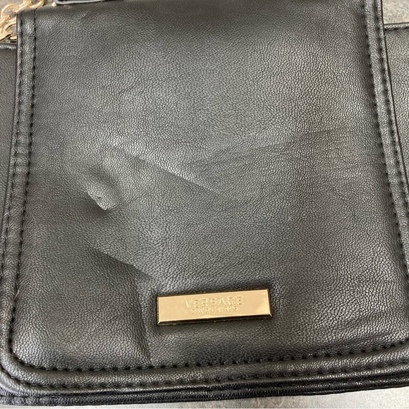 Versace Parfums Black with Gold Chain Strap Small Crossbody Bag - Picture 2 of 13